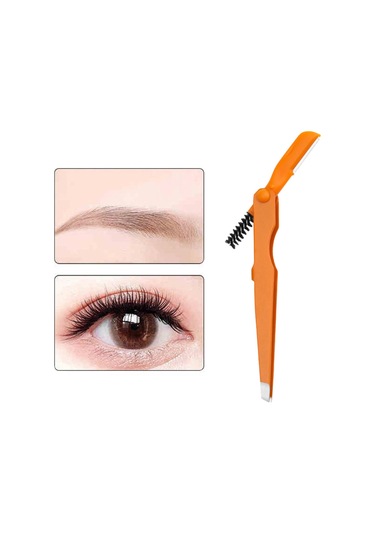 Dolıty Kaş Cımbızı Paslanmaz Alet 4mm Düz Uçlu Cımbız Turuncu