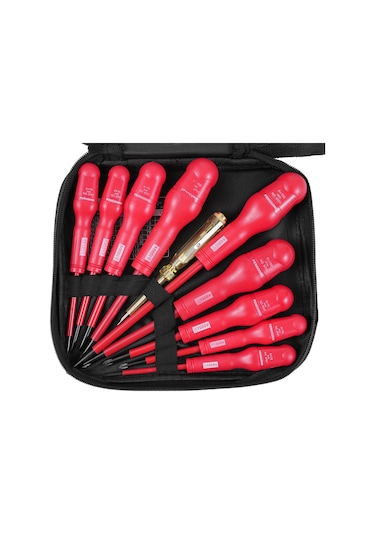 Penggong Yalıtımlı Tornavida Seti 1000v Yalıtımlı Elektrikçi Tornavida 4 Yıldızlı