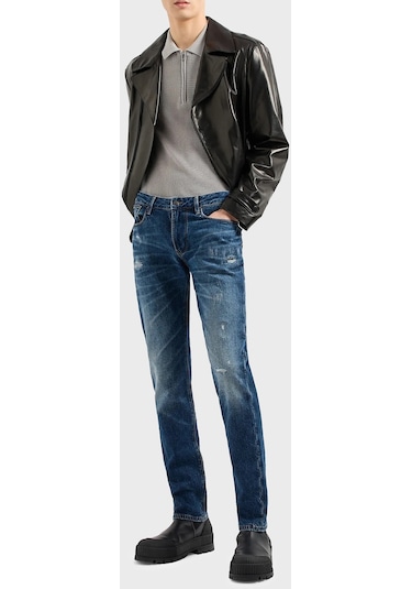 Emporio Armani Erkek Kot Pantolon 3d1j06 1d06z 0942 Lacivert