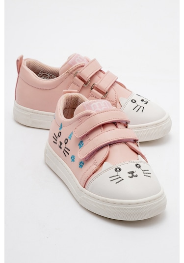 Mnpc Kız Çocuk Pudra Kedili Sneaker Ayakkabı 25y3a10011173 Pudra