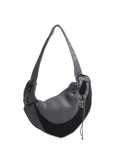 Vkemall Küçük Evcil Hayvanlar İçin Siyah Taşıma Çantası - Elden Bağımsız, Soluklu Mesh, Kaçmayı Engelliyor S Boyutu Siyah