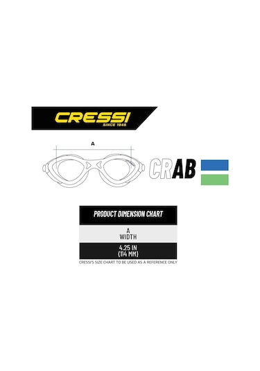 Parumarin Cressi Crab 2-7 Yaş Lime Yüzücü Gözlüğü