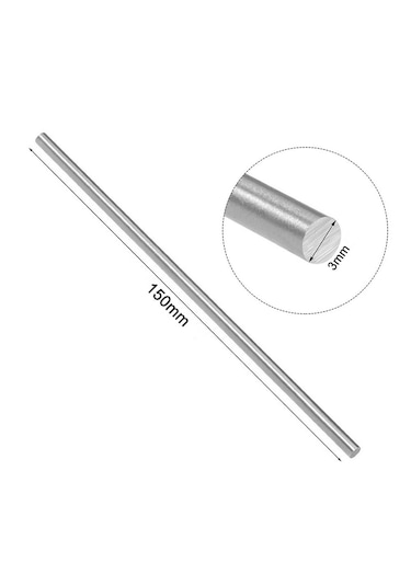 3mm X 150mm Metal Mil Çelik Çubuk Aks Oyuncak Rc Araba Robot Mode