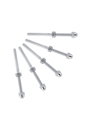 Springsun 10 Adet 316 Paslanmaz Çelik Teli Gerintici, 1/8" Kablolar İçin, Somun-montajlı, Ahşap Direk Uyumlu Diğer