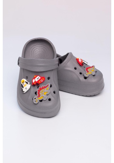 24-29 Numara Kaymaz Taban Terlik Gri Gri