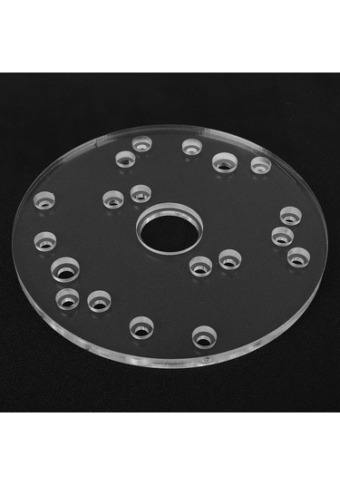 Lemestar Yüksek Kaliteli Akrilik Yönlendirici Taban Plakası - Ahşap İşleme İçin Evrensel Uyumlu Yardımcı Araç