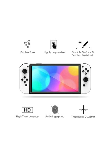 Nintendo Switch Oled Ekran Koruyucu Temperli Cam Filmi
