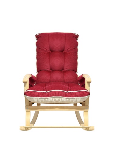 Mobildeco Sultan Lüx Ahşap Çift Minderli Çift Cepli Sallanan Sand Ceviz