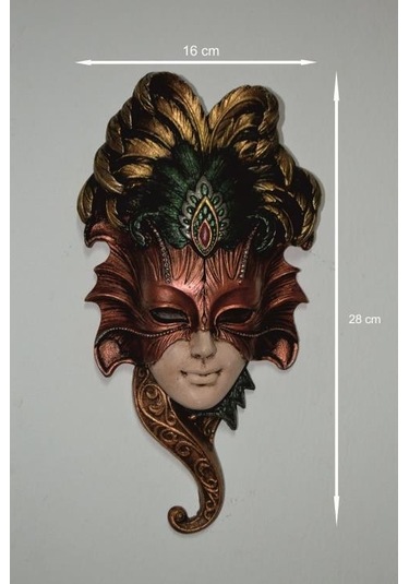 Renkli Korsan Mask 28cm 18cm