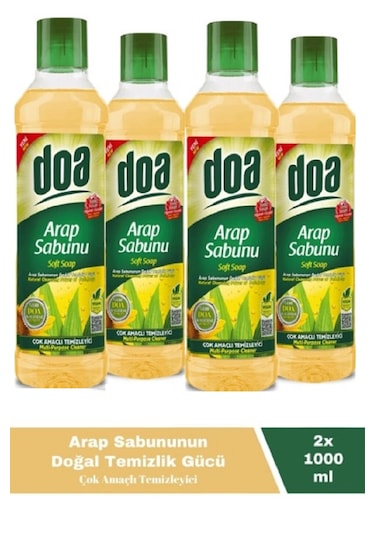Doa Sıvı Arap Sabunu 1 Lt Vegan X 4 Adet 4'lü Set