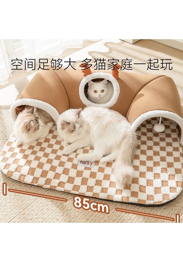 Sonbahar Ve Kış Kedi Geyik Saklambaç Kedi Tüneli Oyun Alanı L