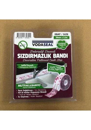 Vodabond Vodaseal Pembe Desenli Dekoratif Küvet Kenar Sızdırmazlı (550345940)