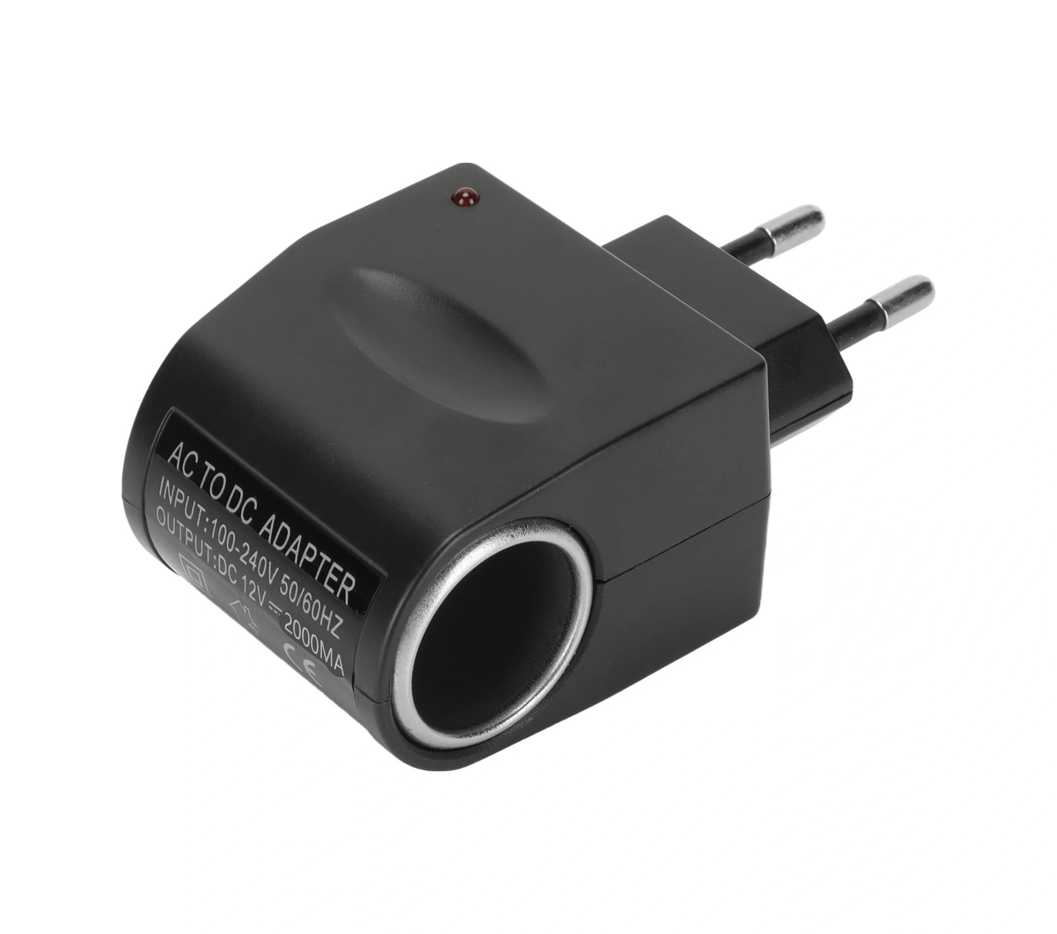 Shineyee 12v 2a Ev Çalışır Arabaya Adaptörü - Ac/dc Dönüştürücü, Led Gösterge, 100-240v, Avrupa Standartı, Abs Malzeme