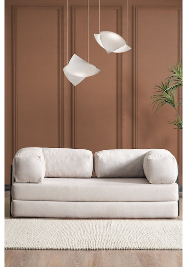 Line Aktivite Koltuğu Çok Amaçlı Koltuk Yatak Krem Krem