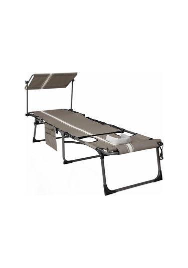 Kingcamp Magnolia B10 Plus Hands-free Premium 7 Kademeli Katlanır Şezlong Grey/white Gri Beyaz