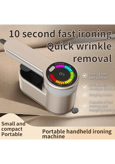 Topshop1 Gri Taşınabilir El Tipi Ütü Makinesi 1200w 6 Ütüm Modu 180 Derece Dönebilen Sap Kompakt Hafif Seyahat Ve Ev Kullanımı