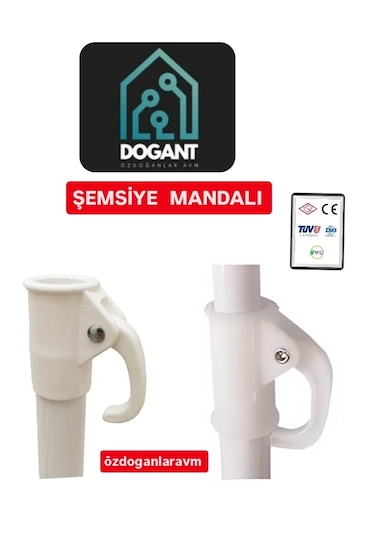 Plaj Balkon Şemsiyesi Mandalı Şemsiye Borusu Sıkıştırma Mandalı