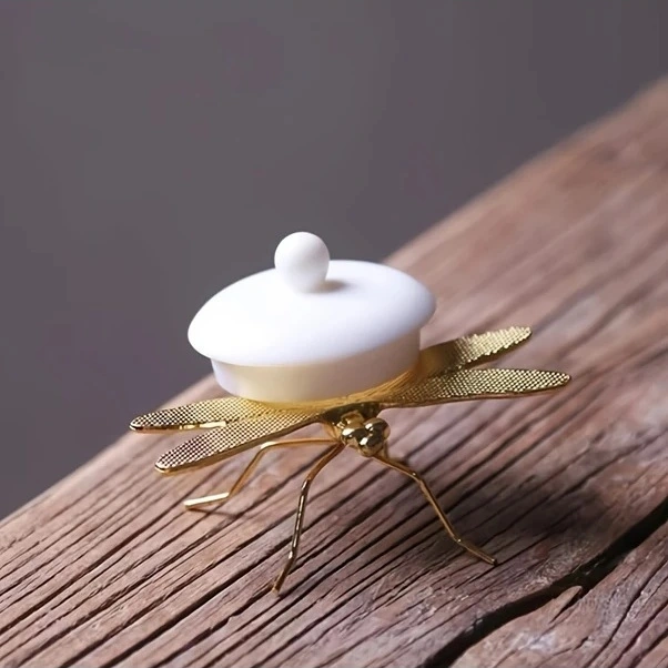 Trendooze Altın Dragonfly Metal Koleksioner Figür, Gaojunshop01 Çay Arkadaşı, Oturma Odası Dekoru
