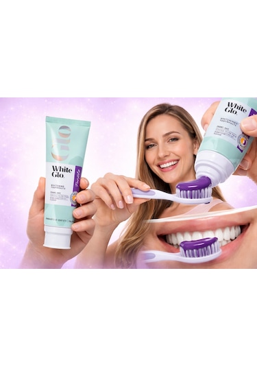 White Glo Glutensiz Sarı Leke Karşıtı Mor Diş Macunu 115 G