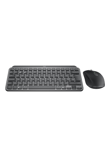 Logitech MX Keys Mini Combo Bolt Alıcılı Kablosuz Klavye + MX Anywhere 3 Mouse Seti Koyu Gri