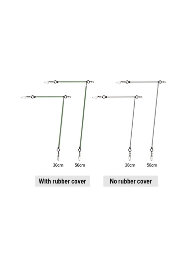 Jeemson Deniz Ve Bot Balıkçılığı İçin 50cm Çelik Tel Tek Bıçaklı Dengeleyici - Kalın Çelik, Yüksek Dayanıklılık, Çok Yem Takma Özelliği