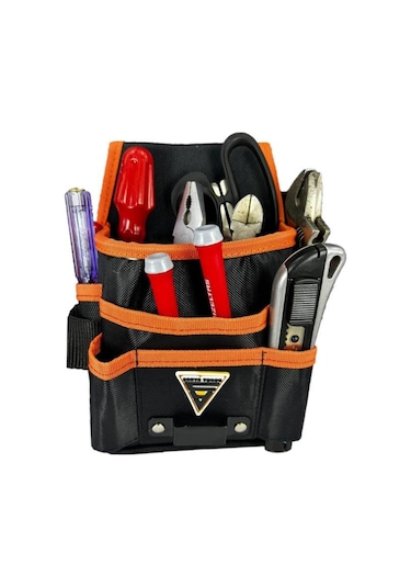 Alet Edevat Malzeme Elektrikçi Tekniker Bel Çantası Siyah
