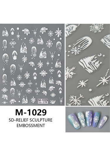 Nail Art Etiketler Çıkartmaları 5d Kabartmalı Kendinden Yapışkanlı Karikatür Çiçek Kelebek Yıldız Tırnak Çıkartmaları Gümüş