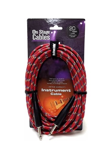 On Stage Ic-20br 6 Metre Kumaş Enstruman Kablosu