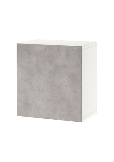 Raf Ünitesi, Beyaz-açık Gri, 60x42x64 Cm, Kallvıken Gri