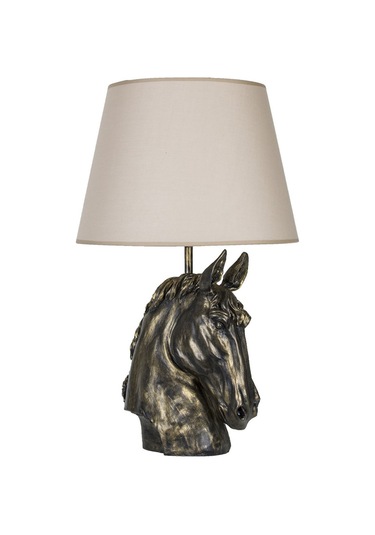 Qdec Modern Dizayn At Abajur Gold Bej Diğer