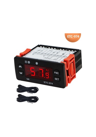 Etc 974 Dijital Termostat Çift Prop