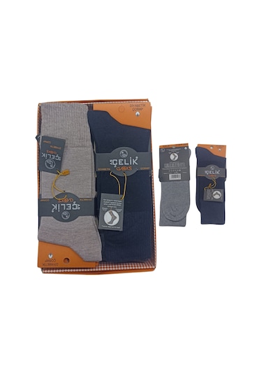 Asçelik 3 Lü Diyabetik Erkek Çorap Asörti Renk Çok Renkli