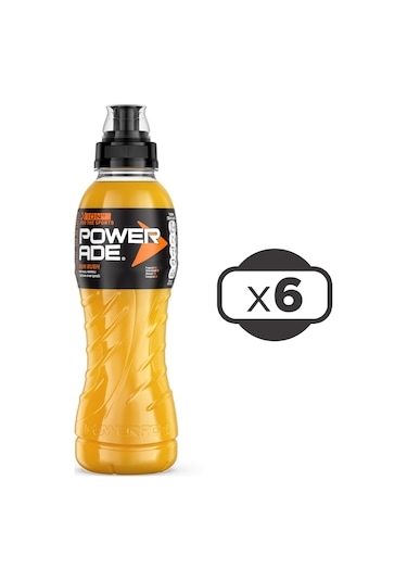 Powerade Sun Rush 500 Ml Portakallı Spor İçeceği X 6 Adet