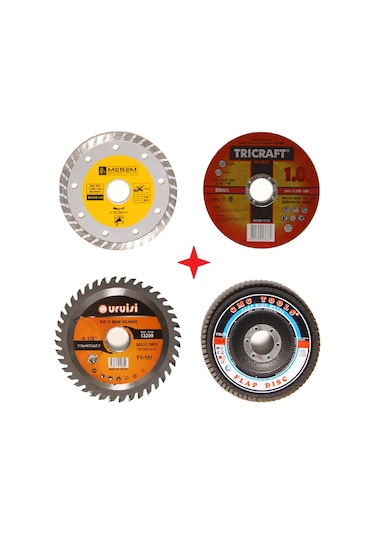 115 Lik Mermer Ahşap Granit Demir Fayans Kesme Disk Seti N11.88