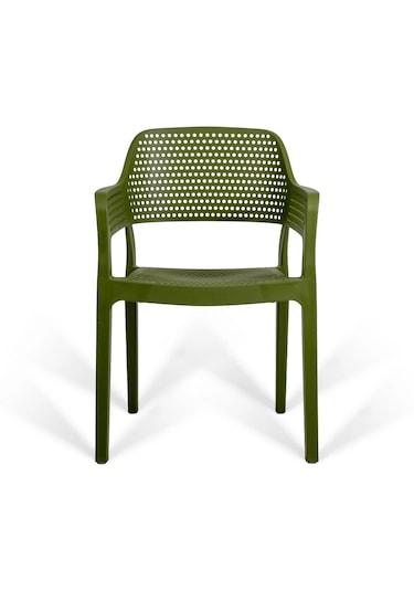 Hawaii Kollu Kafe Ve Balkon Sandalyesi 2'li Yeşil
