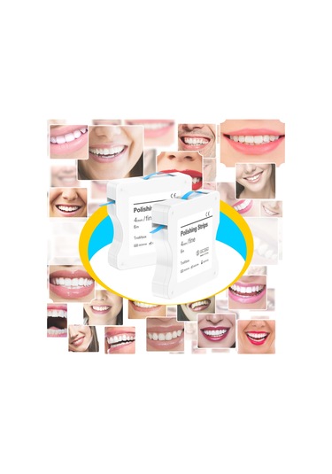 Skycity Dental İki Adet Mavi İnce Zımpara Şeridi - Dişler İçin Parlatma Ve Taşlama