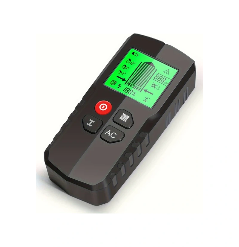 Oldfriend Siyah 5 İn 1 Dedektör Dijital Göstergeli Duvarda Metal Ahşap Kiriş Boru Tespit Cihazı