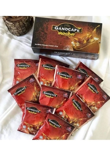Gano Excel GanoCafe Mocha Instant Coffee – 15 Servings, Halal, Mocaccino Flavor