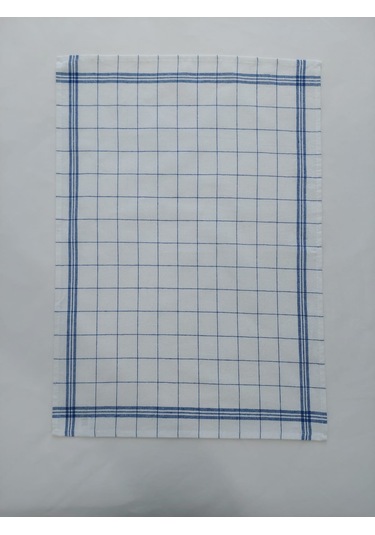 Pamuklu Beyaz Mavi Çizgili 4'lü Kurulama Bezi,peçete