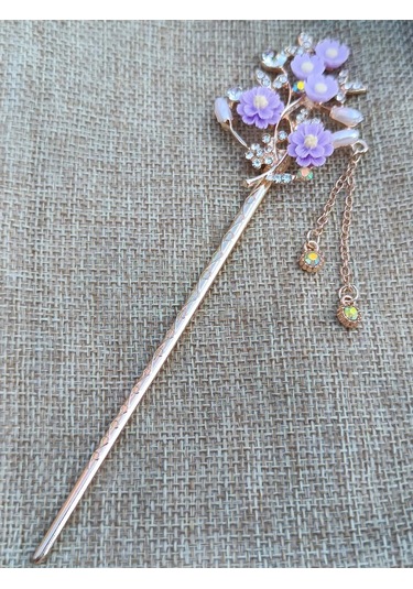 Villovatik Leyandra Lila Metal Saç Tokası 143296339 Diğer