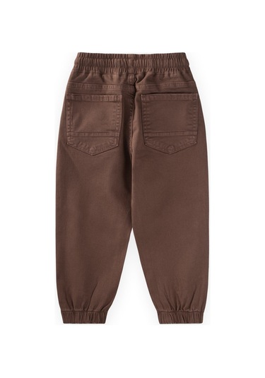 Cigit Gabardin Parçalı Pantolon 2-12 Yaş Kahverengi