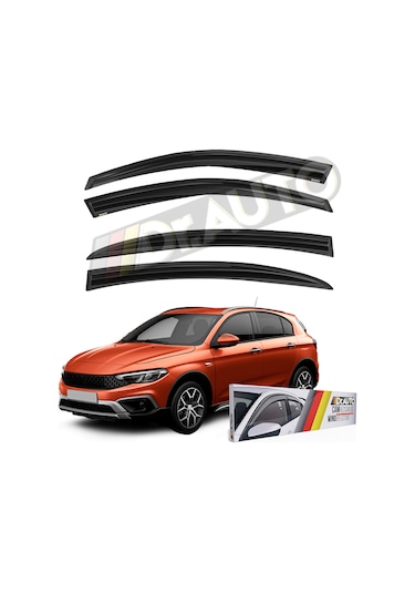 Fiat Egea Cross Cam Rüzgarlığı 4lü