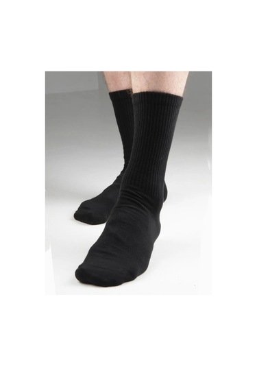 Yaelli Siyah Erkek Yüksek Çorap Seti 3 Çift 152605992 Siyah