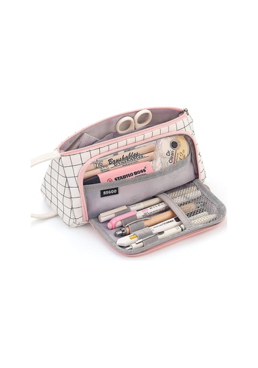 Büyük Kapasiteli Renkli Tuval Saklama Çantası İşaretleyici Kalem Kalem Kutusu Basit Kırtasiye Çantası Tutucu Ortaokul Lise Ofis Öğrencisi İçin Beyaz Kareli Çok Renkli Büyük Kapasiteli Renkli Tuval Saklama Çantası İşaretleyici Kalem Kalem Kutusu Basit Kırtasiye Çantası Tutucu Ortaokul Lise Ofis Öğrencisi İçin Beyaz Kareli Çok Renkli