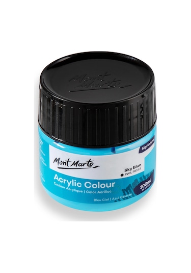 Akrilik Renkli Boya Signature 100ml - Sky Blue Çok Renkli