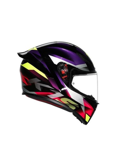 Agv K1 S Fastlap Siyah Mor Pembe  Motosiklet Kaskı.