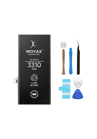 By Deji Apple Uyumlu iPhone 12 / 12 Pro Batarya 3310mAh Woyax Premium Batarya