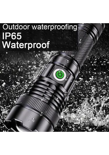 Ebitda Yüksek Parlaklık Lazer El Feneri, Teleskopik Zoom, Uzun Menzilli, Açık Hava Kamp El Feneri Çok Renkli