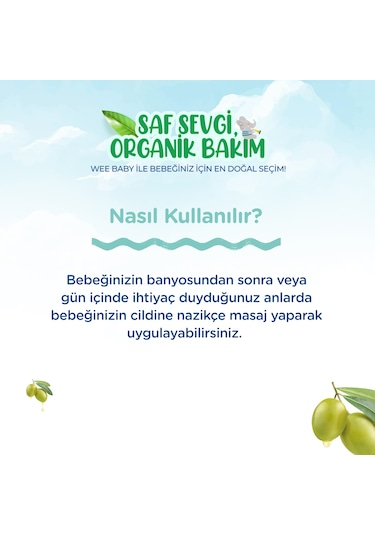 Wee Baby Organik Bebek Losyonu 200 ML