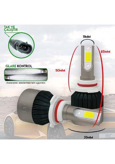 POINT MARKETING 9006 White Beyaz Led Xenon Far Ledi Led Zenon Far Ampulü